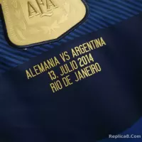 2014 Argentina World Cup Soccer Away Retro Jersey - view 7