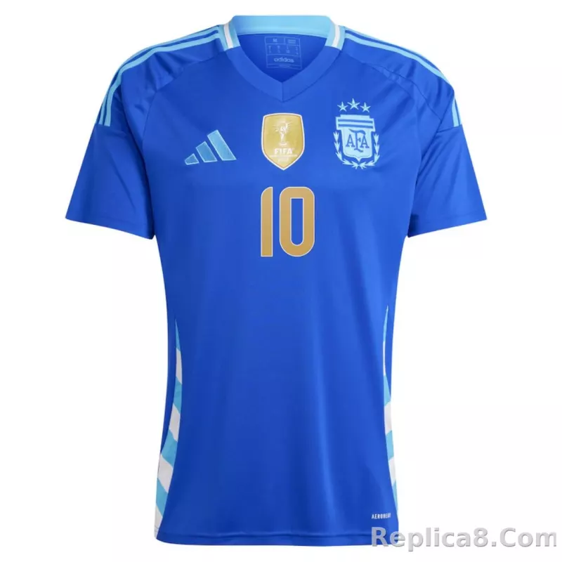 2024 Argentina Messi#10 Copa America Away Soccer Jersey - detail
