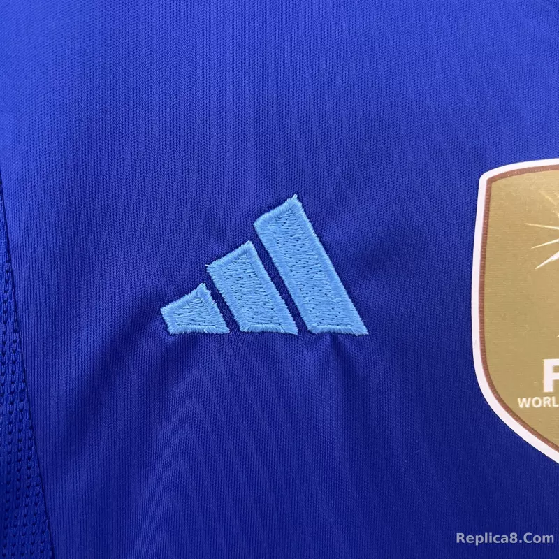 2024 Argentina Copa America Away Soccer Kids Kit Jersey+Shorts - detail