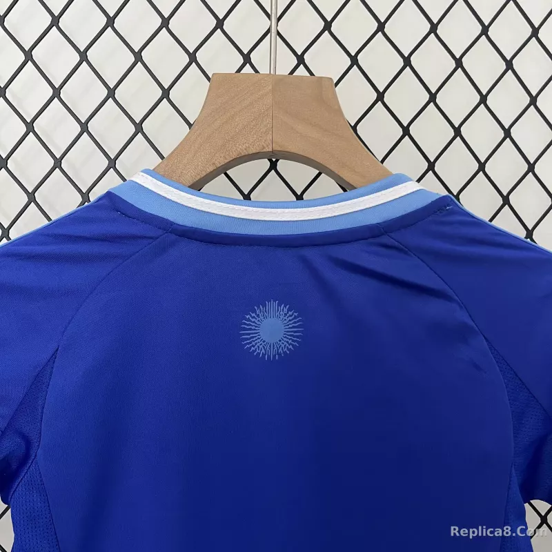 2024 Argentina Copa America Away Soccer Kids Kit Jersey+Shorts - detail
