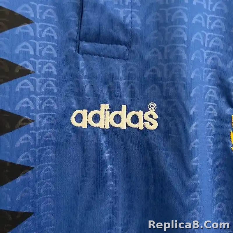 1994 Argentina World Cup Soccer Away Retro Kids Kit Jersey+Shorts - detail