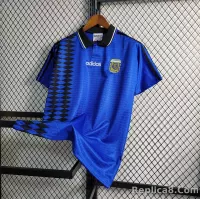 1994 Argentina World Cup Soccer Away Retro Jersey - view 9