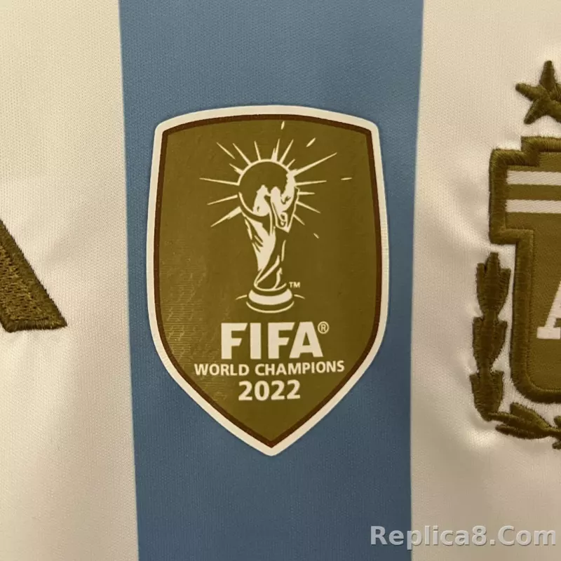 2023/24 Argentina Copa America Home Soccer Kids Kit Jersey+Shorts - detail