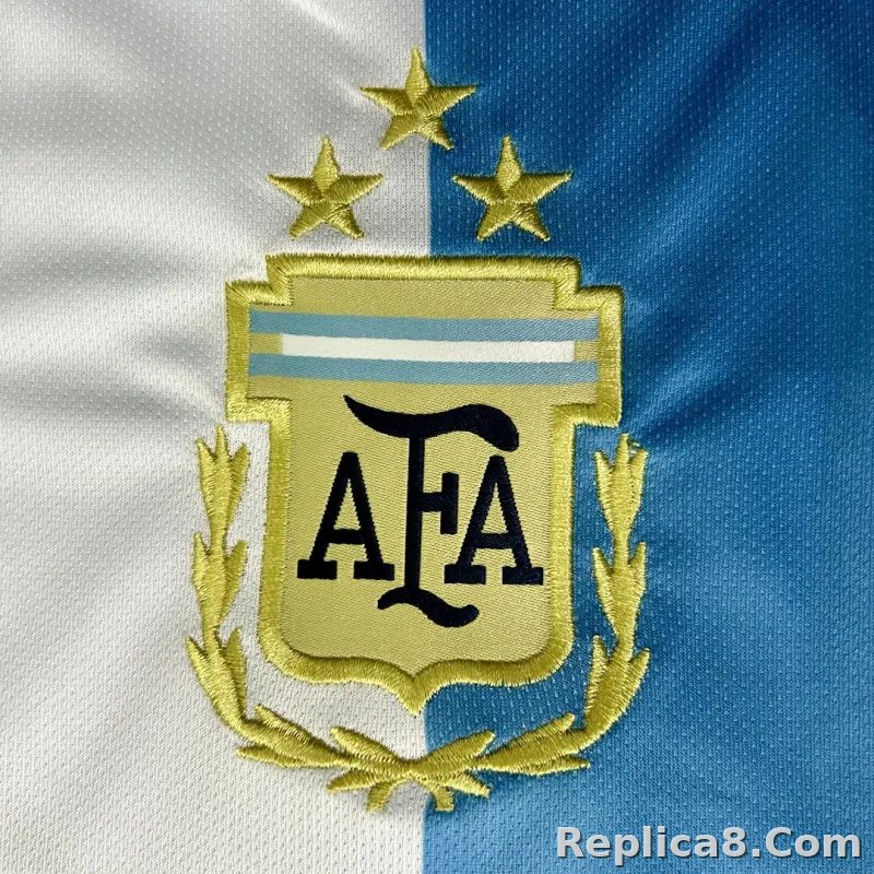 2022 Argentina World Cup Champion Edition 3 stars Home Jersey Print "Messi" - detail