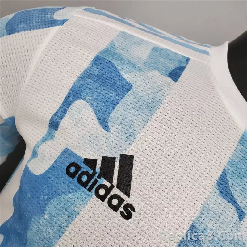 2020 Argentina Home Soccer Jersey Messi#10 With the Patches Player Version - detail