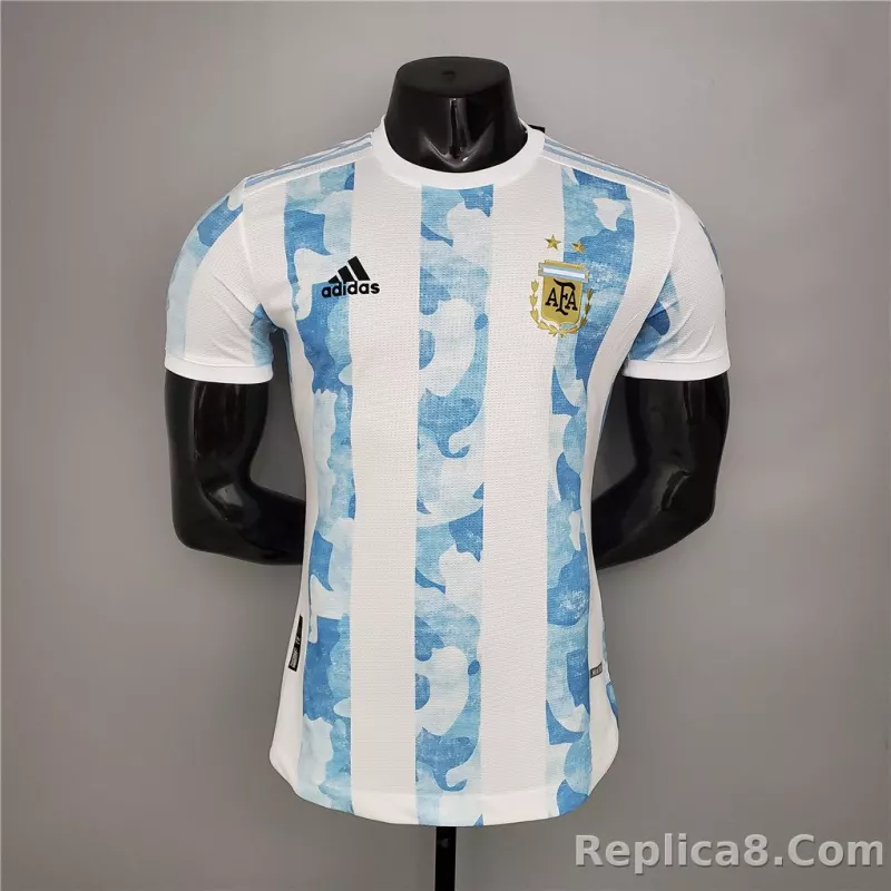 2020 Argentina Home Soccer Jersey Messi#10 With the Patches Player Version - detail