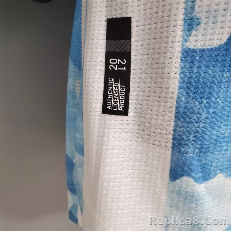 2020 Argentina Home Soccer Jersey Messi#10 With the Patches Player Version - detail