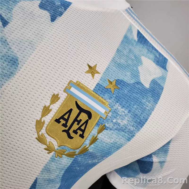 2020 Argentina Home Soccer Jersey Messi#10 With the Patches Player Version - detail