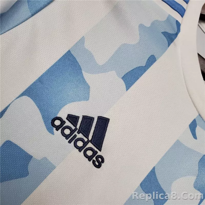 2020 Argentina Home Soccer Jersey Messi#10 With the Patches Fan Version - detail