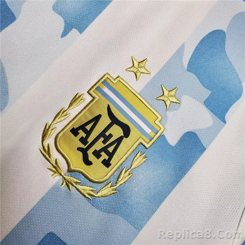 2020 Argentina Home Soccer Jersey Messi#10 With the Patches Fan Version - detail
