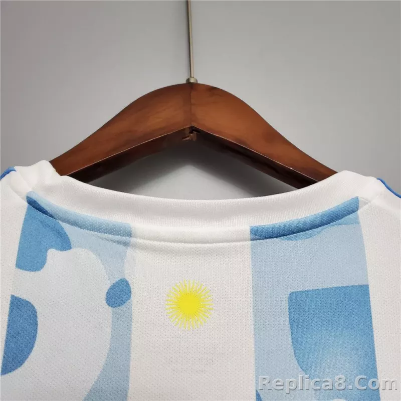 2020 Argentina Home Soccer Jersey Messi#10 With the Patches Fan Version - detail