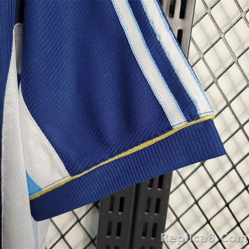 1998 Argentina World Cup Soccer Away Retro Jersey - detail
