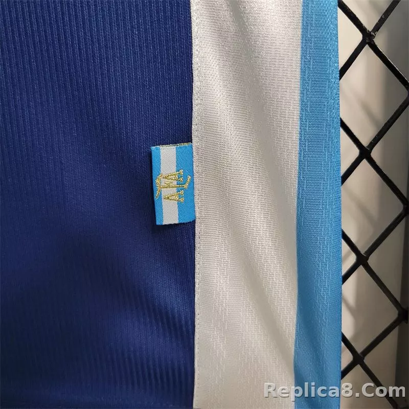 1998 Argentina World Cup Soccer Away Retro Jersey - detail