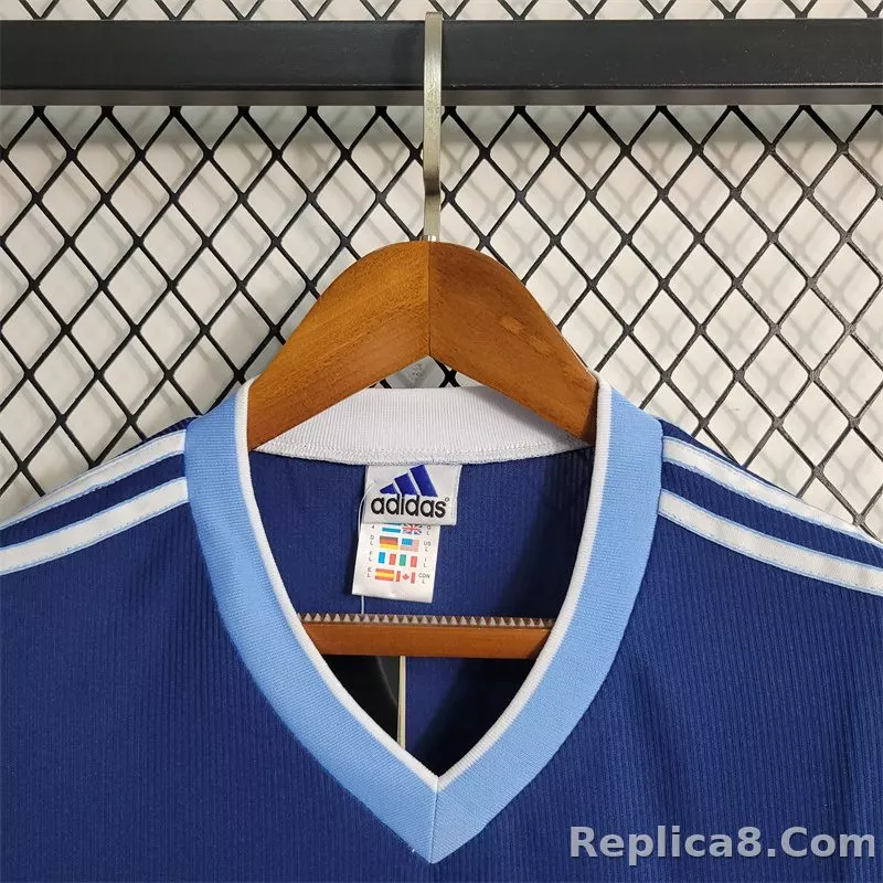 1998 Argentina World Cup Soccer Away Retro Jersey - detail