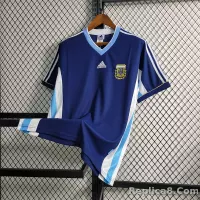 1998 Argentina World Cup Soccer Away Retro Jersey - view 6