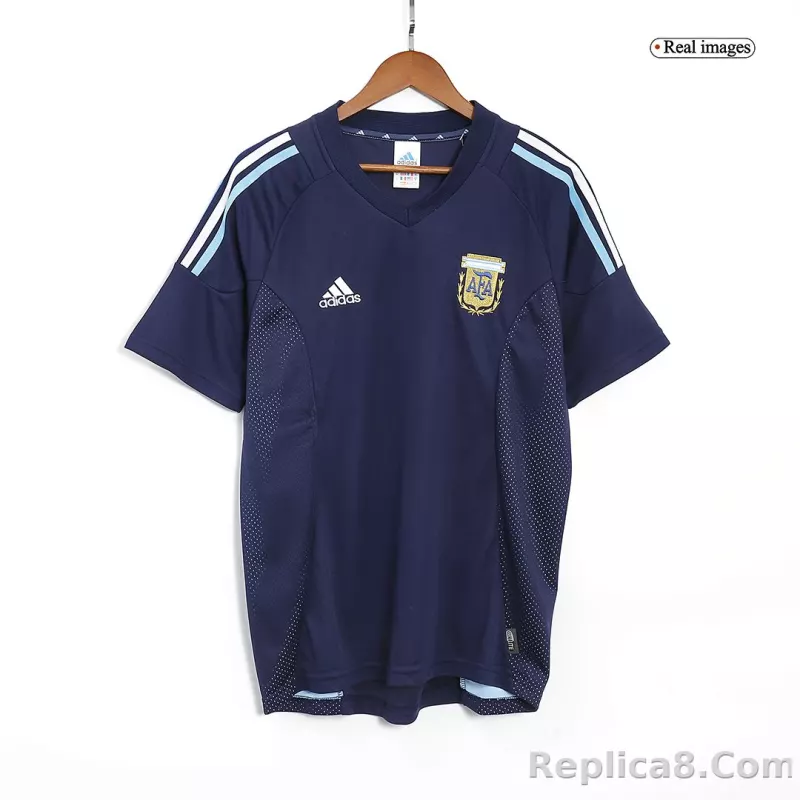 2002 Argentina World Cup Soccer Away Retro Jersey