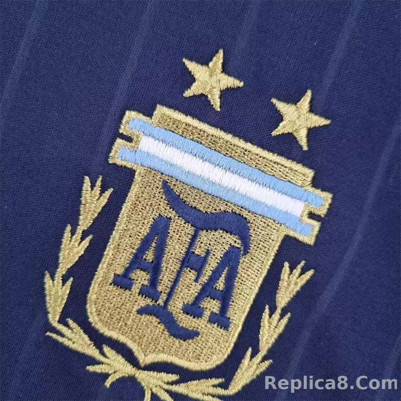 2006 Argentina World Cup Soccer Away Retro Jersey - detail