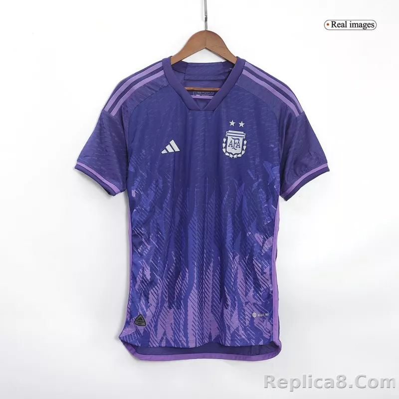 2022 Argentina World Cup Soccer Away Jersey Player Version - detail