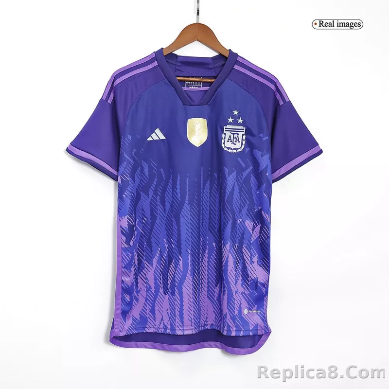 2022 Argentina World Cup Champion Edition 3 stars Away Jersey