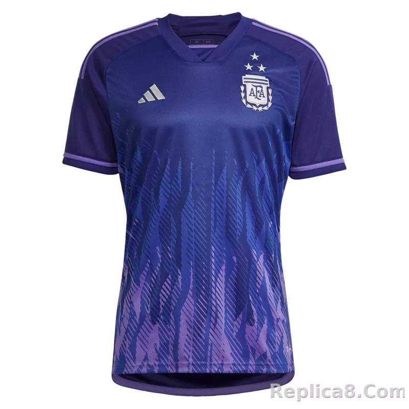 2022 Argentina World Cup Champion Edition 3 stars Away Jersey - detail