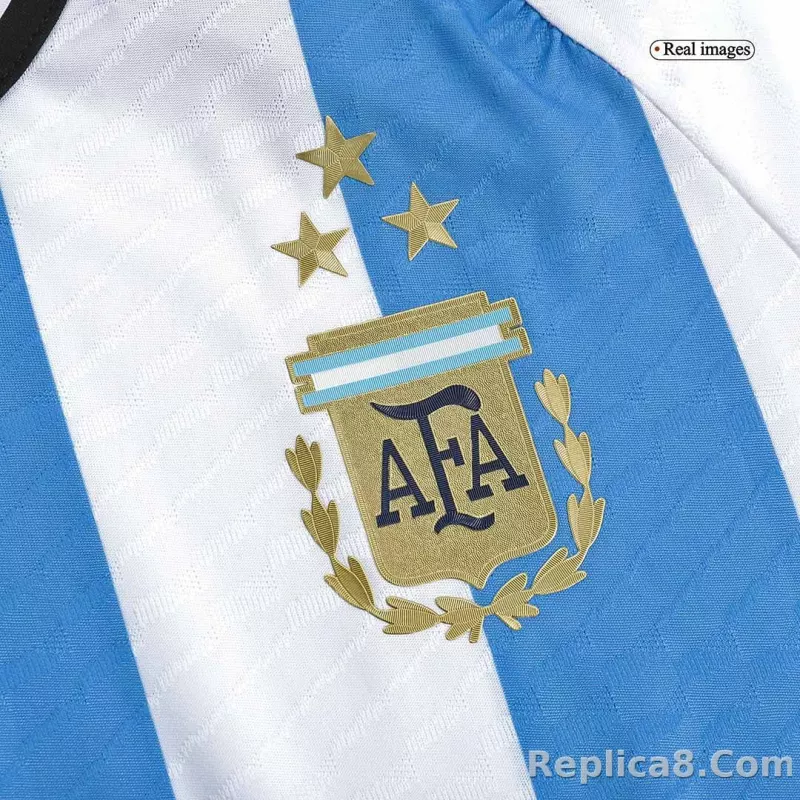 2022 Argentina World Cup Champion Edition 3 stars Home Jersey Player Version - detail