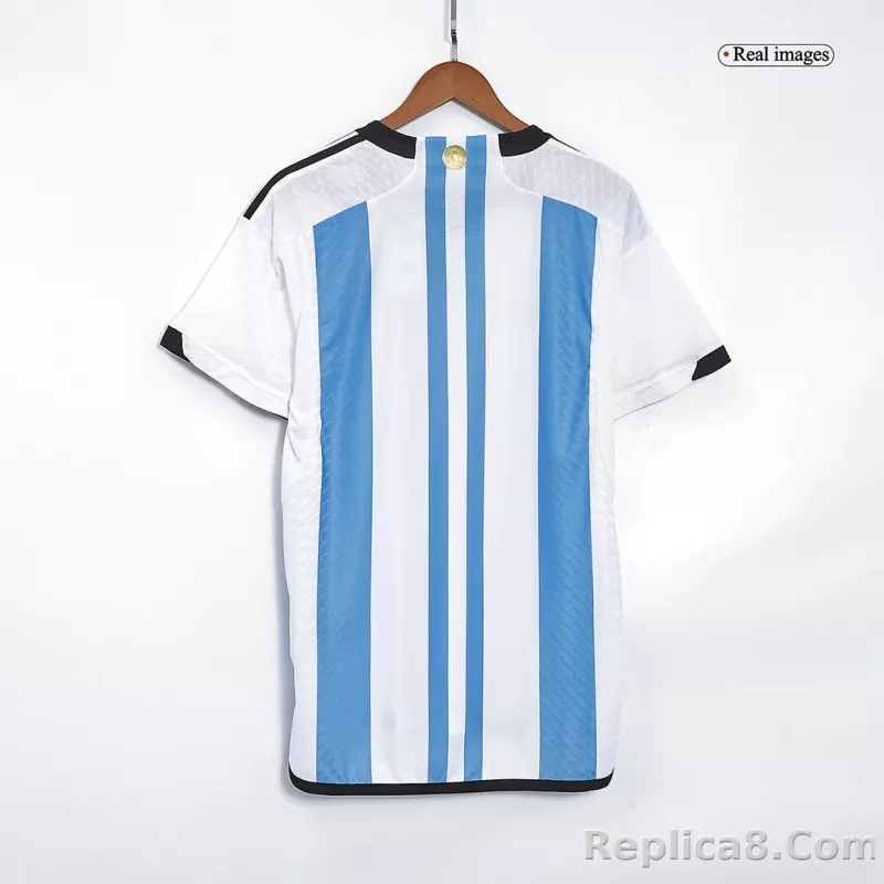 2022 Argentina World Cup Champion Edition 3 stars Home Jersey Player Version - detail