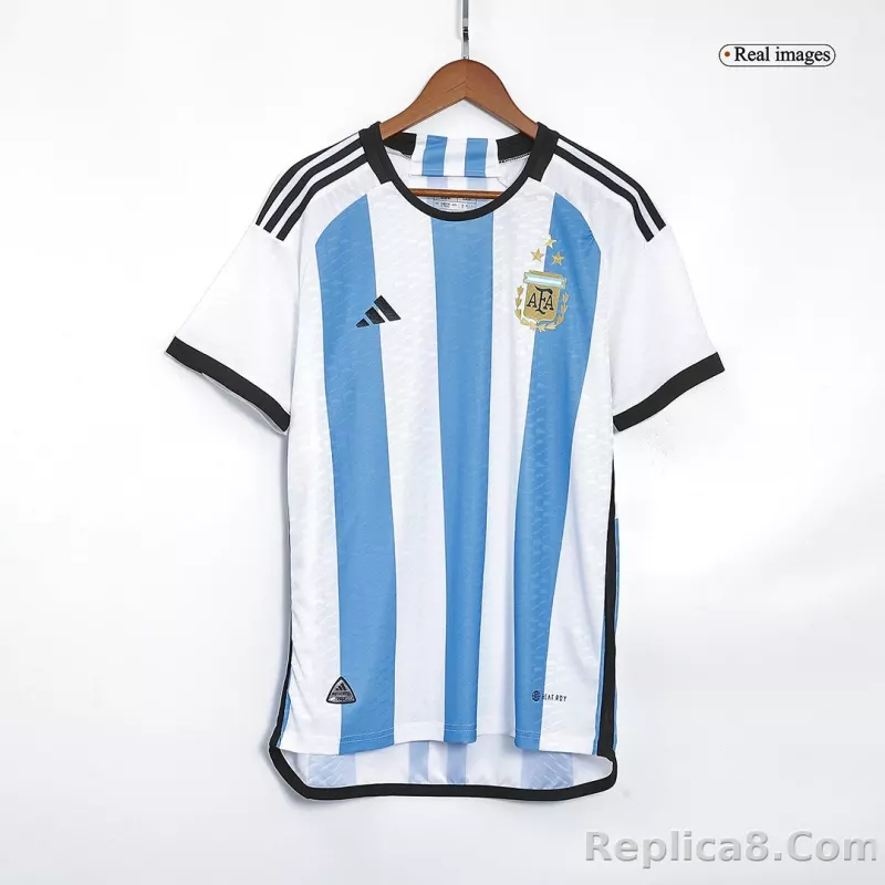 2022 Argentina World Cup Champion Edition 3 stars Home Jersey Player Version - detail