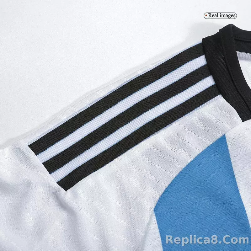2022 Argentina World Cup Champion Edition 3 stars Home Jersey Player Version - detail