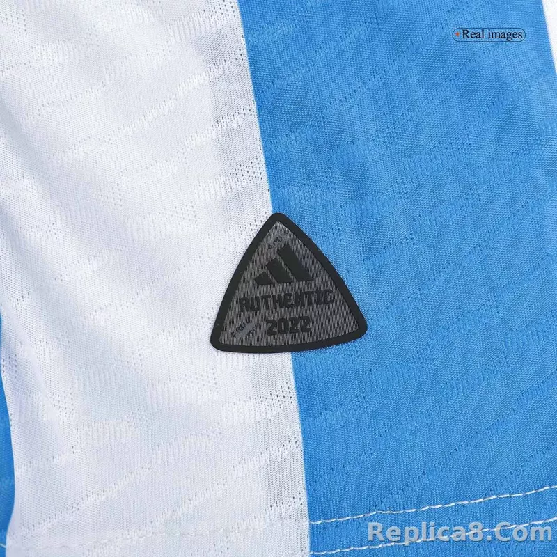 2022 Argentina World Cup Champion Edition 3 stars Home Jersey Player Version - detail