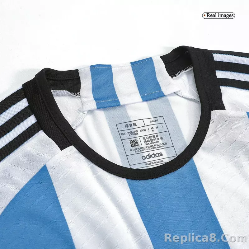2022 Argentina World Cup Champion Edition 3 stars Home Jersey Player Version - detail