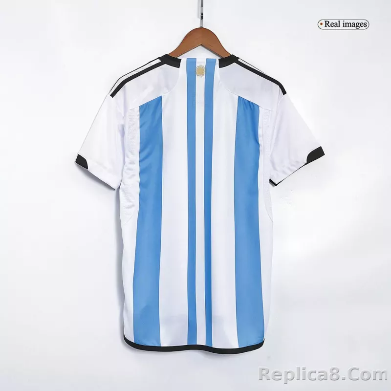 2022 Argentina World Cup Champion Edition 3 stars Home Jersey - detail
