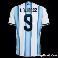 Argentina adidas Home Shirt 2026 with J. Alvarez  9 printing - view 4