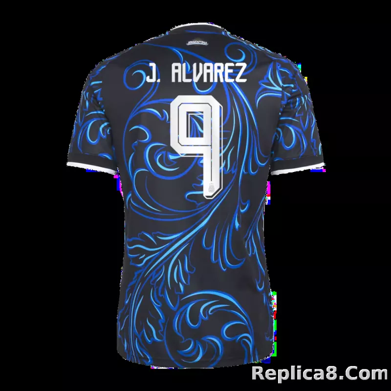 Argentina adidas Away Shirt 2026 with J. Alvarez  9 printing - detail