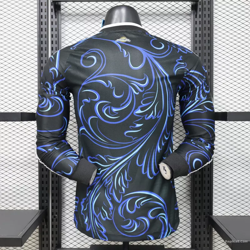 2026 Argentina Away World Cup Player Version Soccer Jersey Long Sleeve - detail