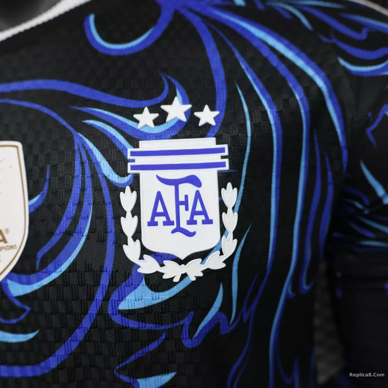 2026 Argentina Away World Cup Player Version Soccer Jersey Long Sleeve - detail