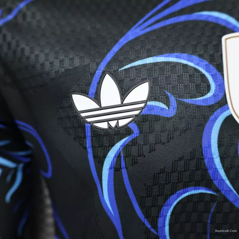 2026 Argentina Away World Cup Player Version Soccer Jersey Long Sleeve - detail