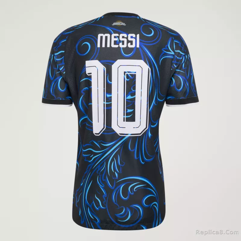 Argentina 26 Away Authentic Messi Jersey