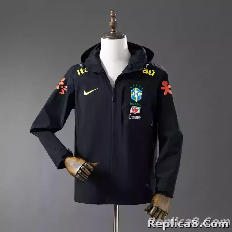 2026 Brazil Windproof Jacket - Black