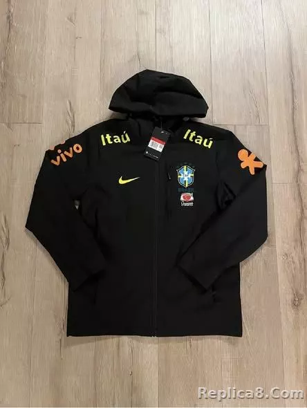 2026 Brazil Windproof Jacket - Black - detail