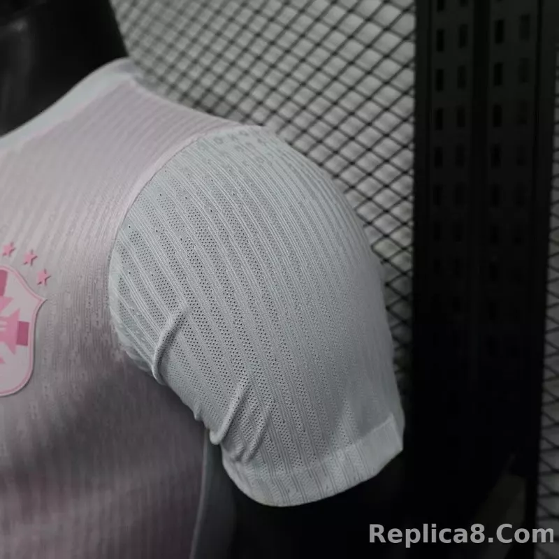 2025 Brazil Pink Special Edition Kit Player Version Soccer Jersey - detail