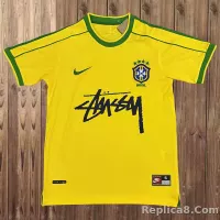 1998 Brazil World Cup Home Signed Edition Retro Jersey - view 1