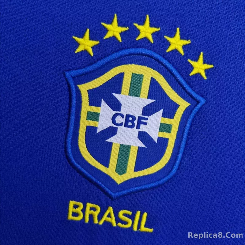 2004 Brazil World Cup Away Retro Soccer Jersey - detail