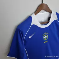 2004 Brazil World Cup Away Retro Soccer Jersey - view 9