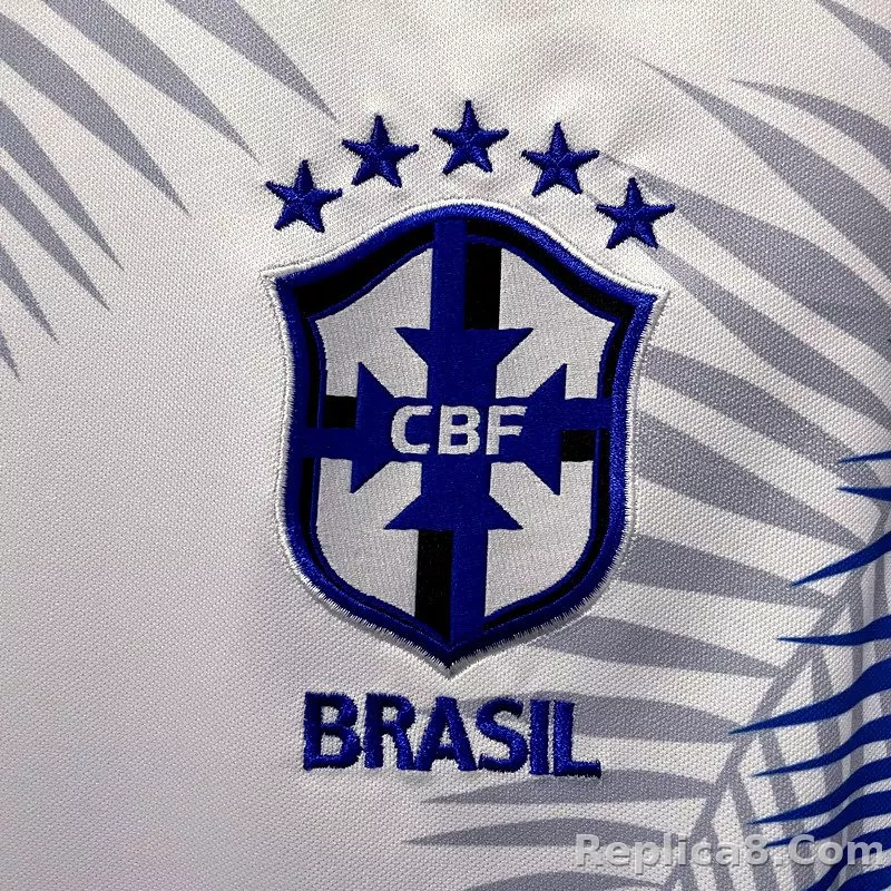 2022 Brazil Concept White Soccer Jersey - detail