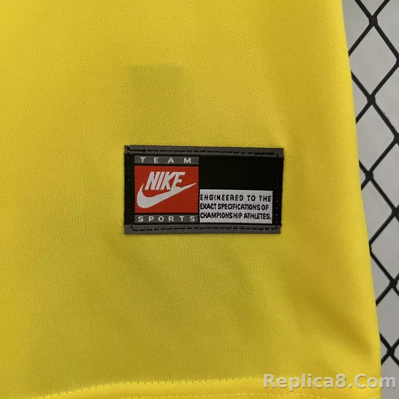1998 Brazil World Cup Home Retro Jersey Kids Kit +Shorts - detail