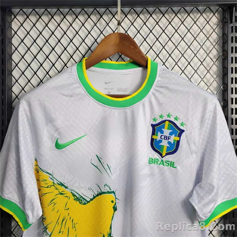 2023 Brazil White Pigeon Special Edition Kit Football - detail