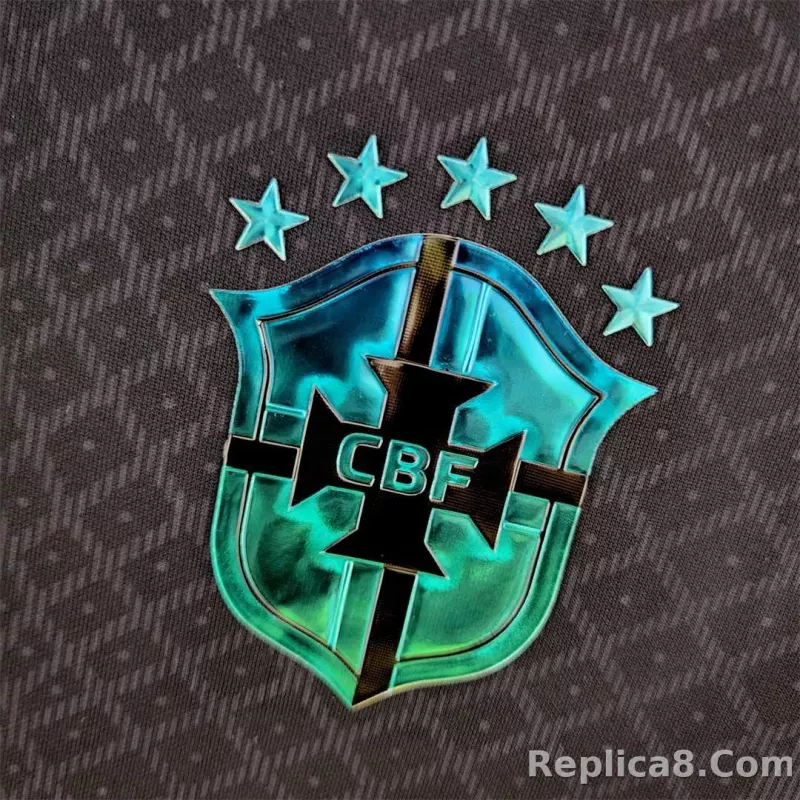 2022 Brazil Concept Black Jersey - detail