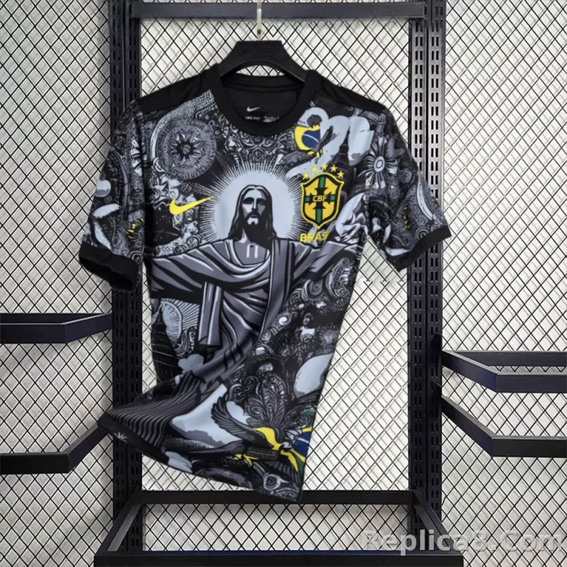2024 Brazil Christ the Redeemer Special Kit Shirt Football