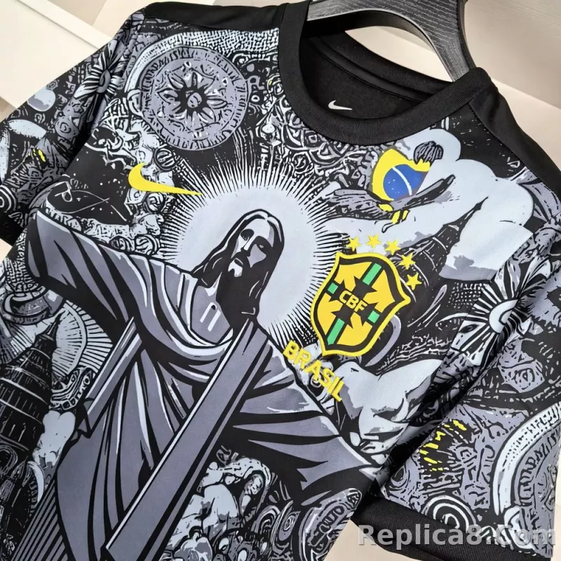 2024 Brazil Christ the Redeemer Special Kit Shirt Football - detail