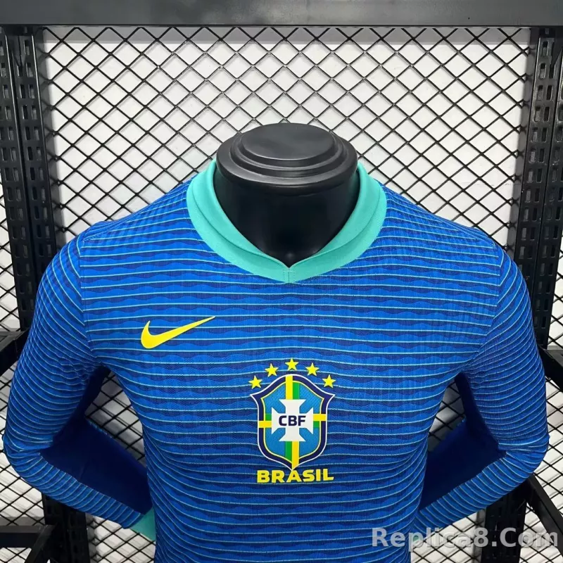 2024 Brazil Copa America Away Football Jersey Long Sleeve Player Version - detail